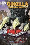 Godzilla smashes T3, Variantcover zum Neustart von Godzilla bei IDW (März 2011).